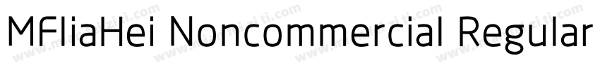 MFliaHei Noncommercial Regular字体转换